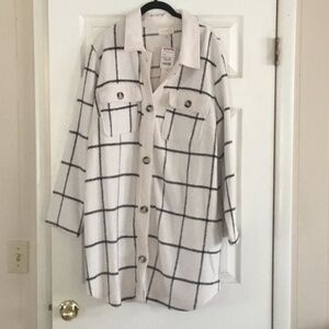 Melloday long shacket, 2x, NWT